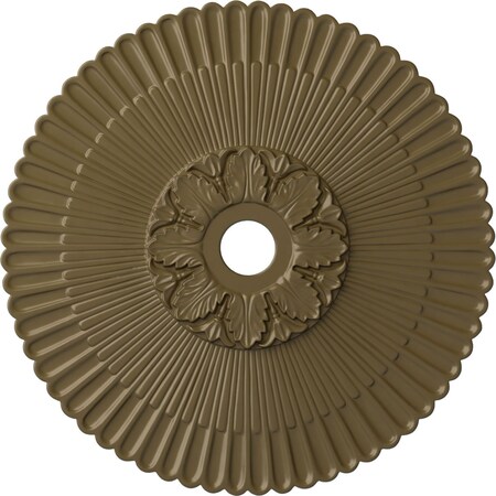 Ekena Millwork Melonie Ceiling Medallion (Fits Canopies up to 6 1/4"), 36 1/4"OD x 1 7/8"P, Mississippi Mud CM36MEMMF